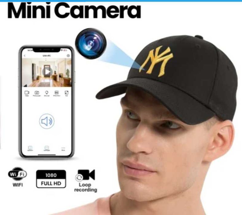 Sapca cu Camera Spion FULLHD sapca cu camera ascunsa