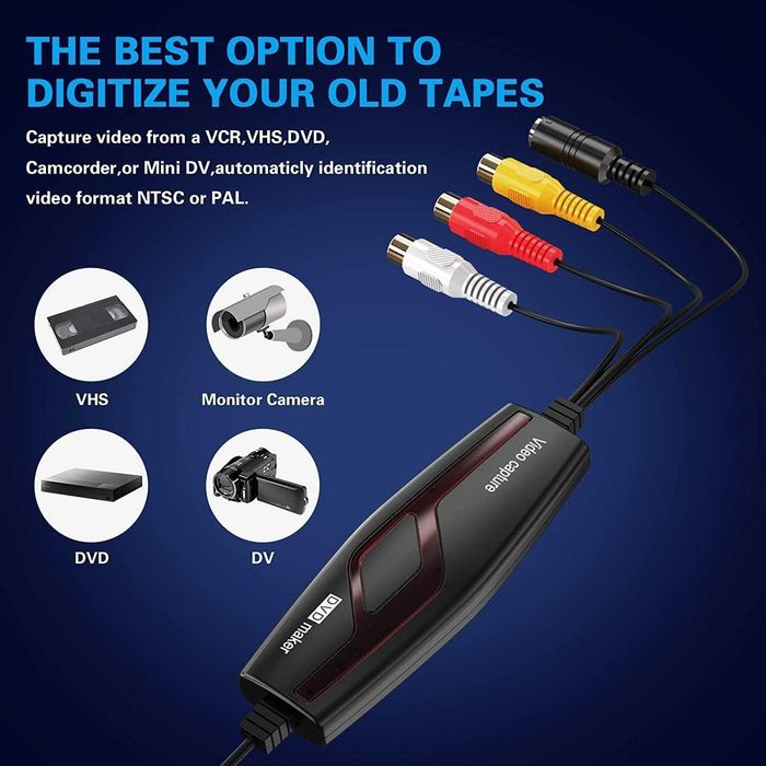 USB Video Capture – Прехвърляне на VHS/Hi8 към PC/Mac (RCA/S-Video)