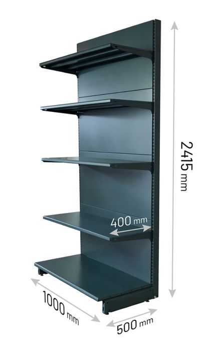 Rafturi de magazin gri antracid