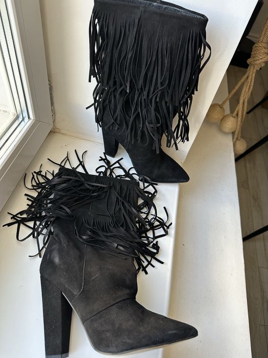 Ботильоны высокие с базромой