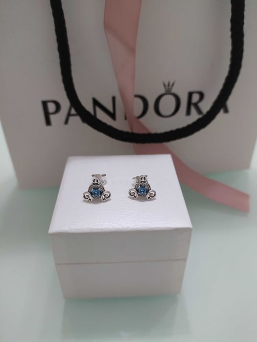Сребърни обеци PANDORA/ПАНДОРА s925 ale + кутия