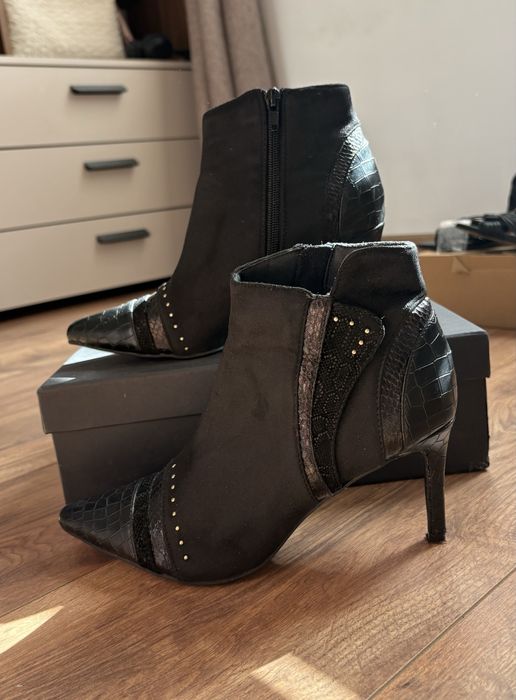 Черни боти Gianni, размер 37