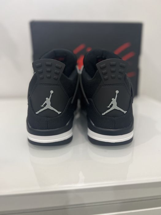 Jordan 4 black Canvas