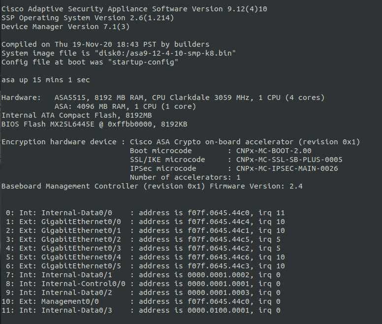 Firewall Cisco ASA 5515-X, 8GB RAM, 8GB Flash, Security plus 5515 CCNA