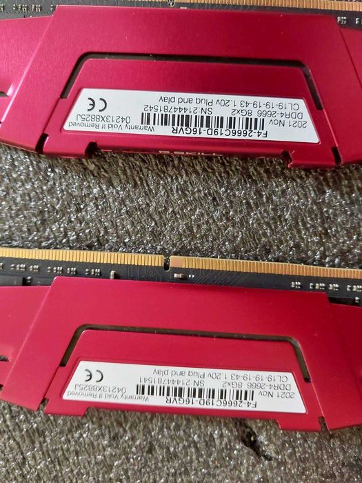 16GB DDR4 2400Mhz, 2666Mhz - RAM памет