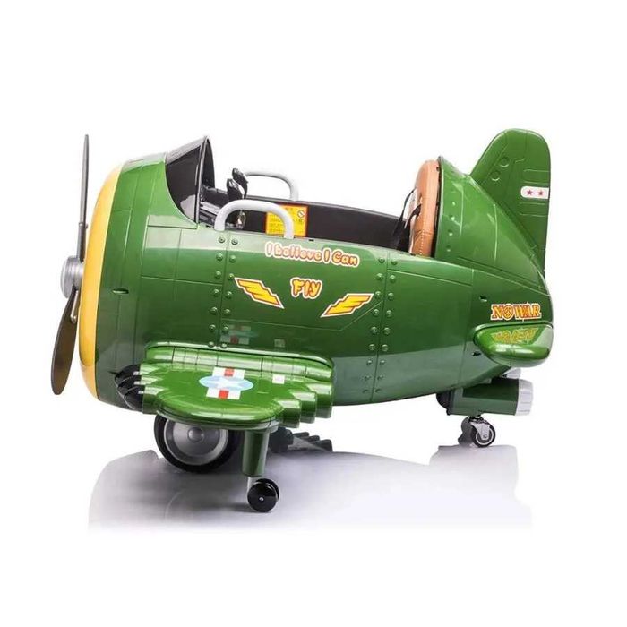 Avion electric pentru copii Kinderauto BJ20201 2x 30W 12V, telecomanda