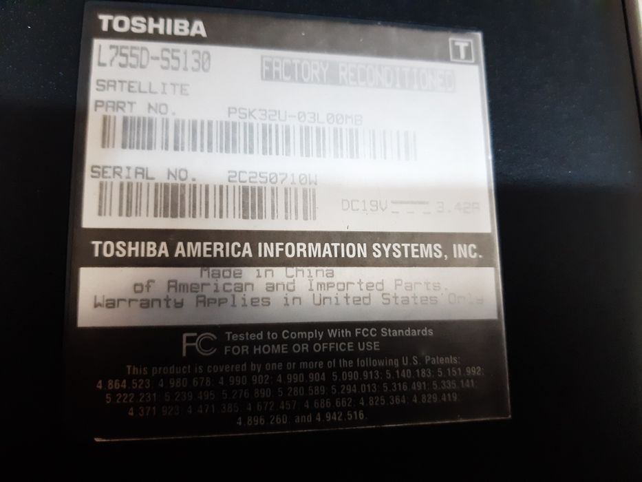 Toshiba Satellite L755D
