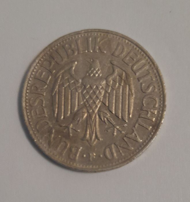 Monedă veche 50 Pfennig 1968 1 Deutsche mark 1971