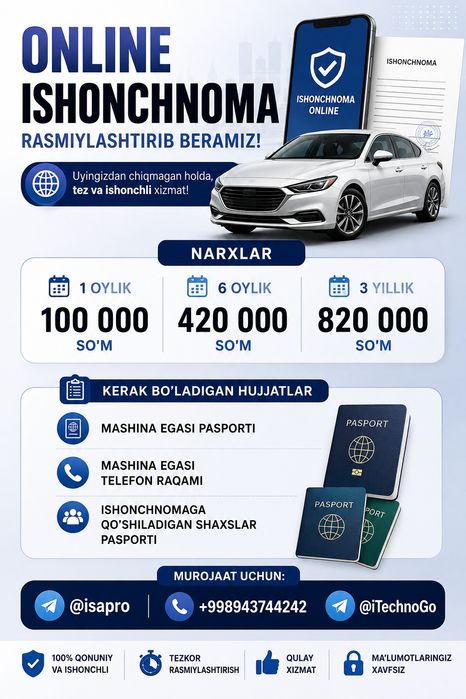 ishonchnoma online