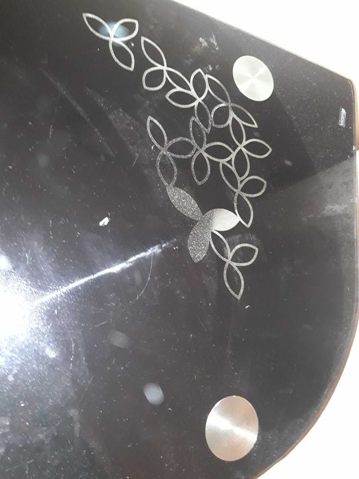 Черная стеклянная подставка