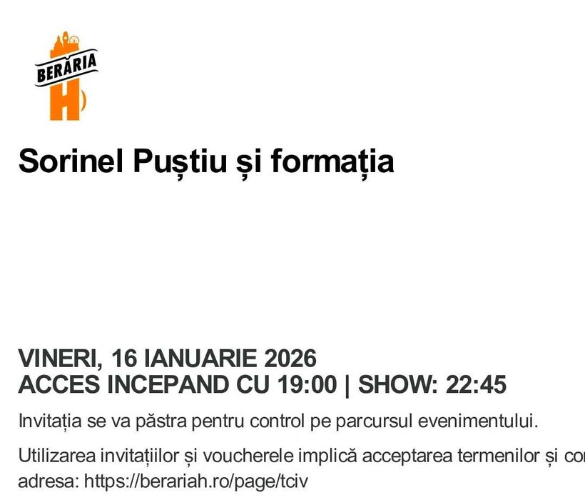 Concert Sorinel Pustiu - Beraria H