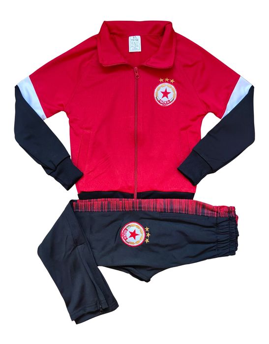 Детски футболен екип ЦСКА комплект CSKA анцуг / горнище и долнище