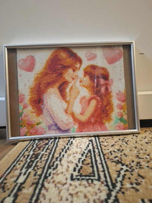 Picturi cu diamante la gata