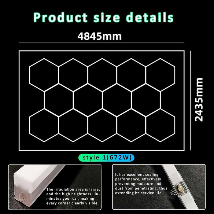 Осветление за гараж голяма LED Лед лампа за магазин фризьорски салон