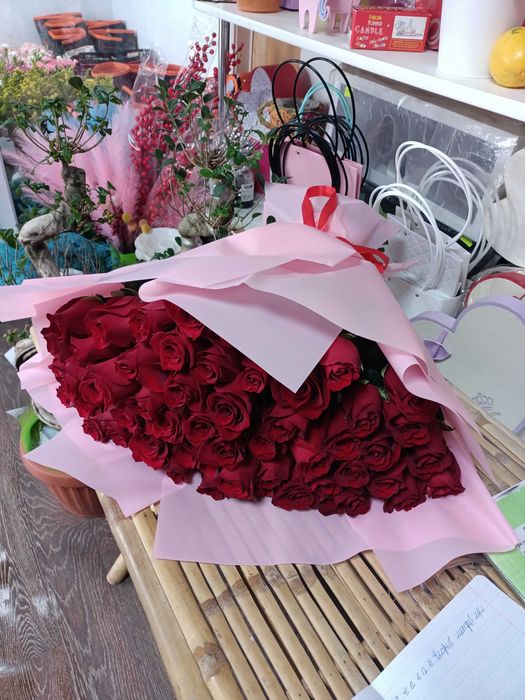 Розы цветы букеты Костанай Доставка