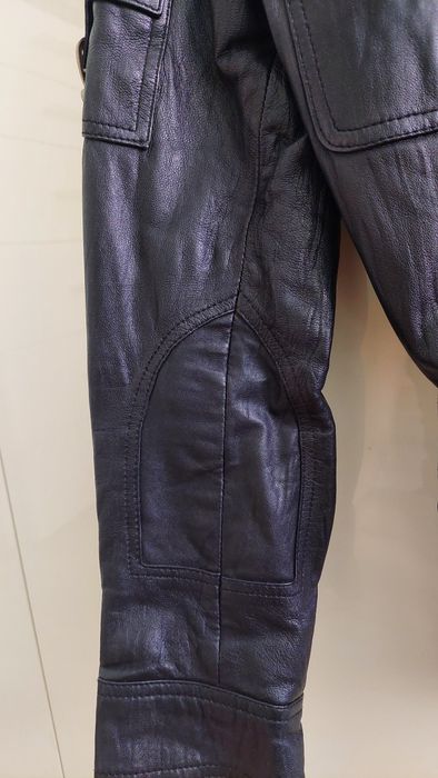 Черно кожено яке от естествена кожа XS/S