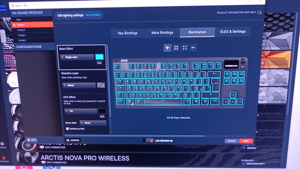 SteelSeries Apex 7 TKL–Tastatură Mecanică RGB,OLED\Mouse logitech G305