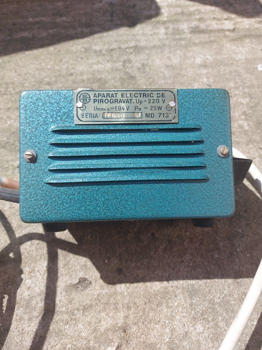 Aparat  de pirogravat  romanesc comunist colecție  vintage