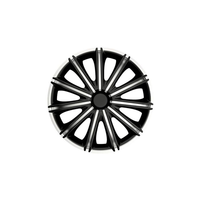 Set capace roti 15 inch Argo Nero, Argintiu si Negru