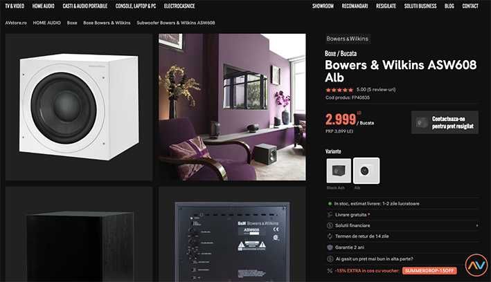 Subwoofer Bowers&Wilkins ASW608