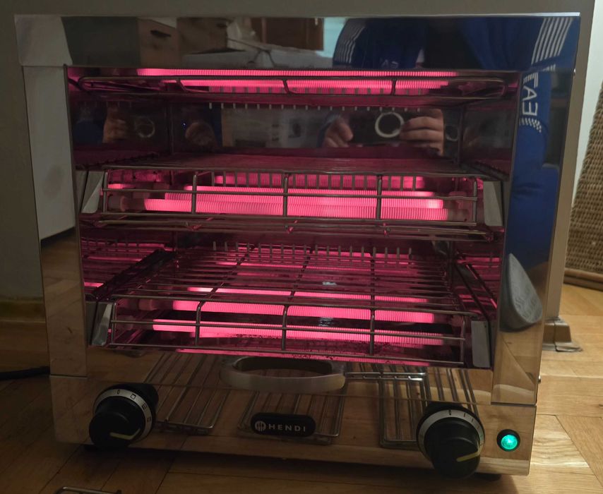 HENDI Multi Toaster – Професионален двуетажен тостер с 6 щипки