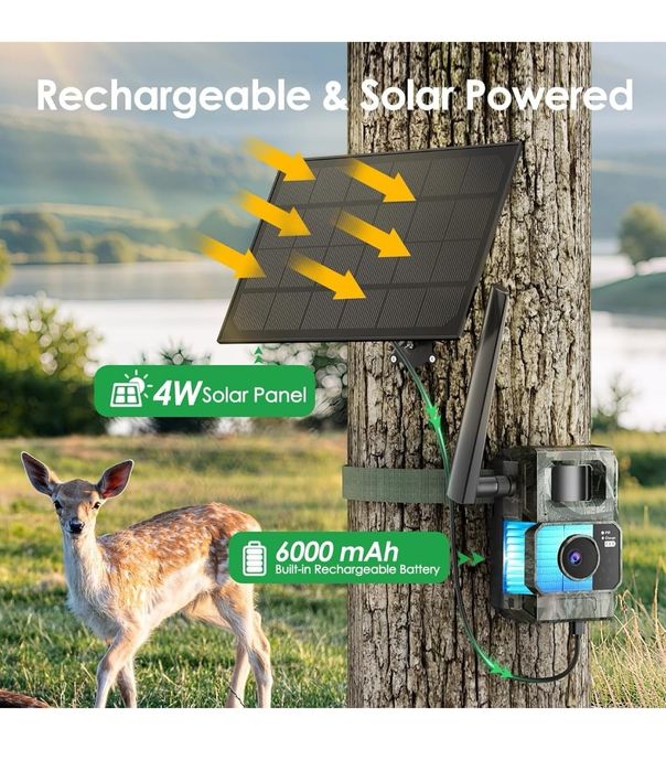 Camera supraveghere 4G cu panou solar