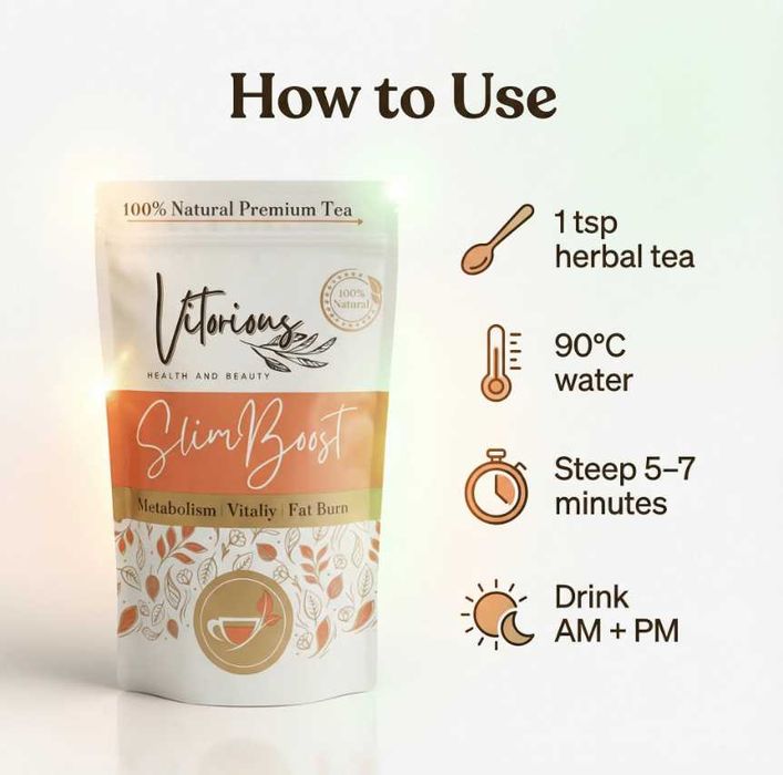 SlimBoost чай – изгаряне на мазнини и по-бърз метаболизъм