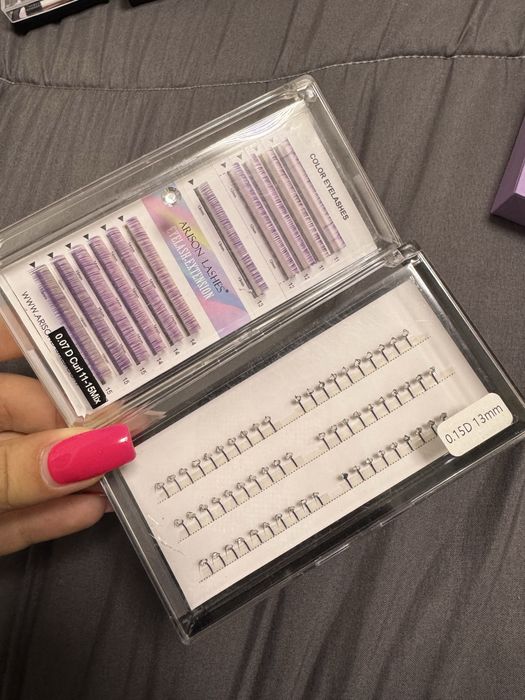 Кутии с мигли(ръчни снопчета)