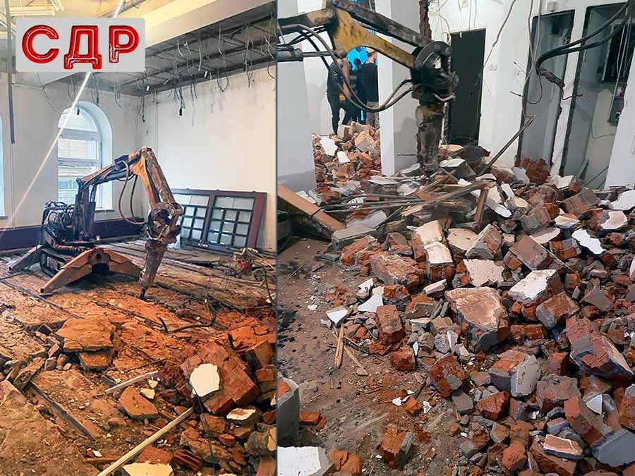 Демонтаж помещении здании и сооружений любой сложности