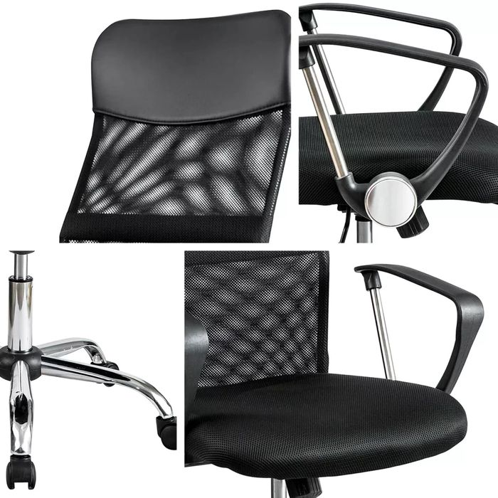 ПРОМО!!!  Стол за бюро - Въртящ се, Регулируем, Дишащ, Ергономичен