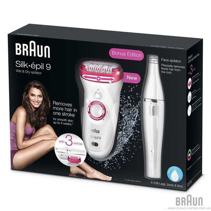 Эпилятор Braun SE9538 с первых рук без переплат + гарантия 1 год.