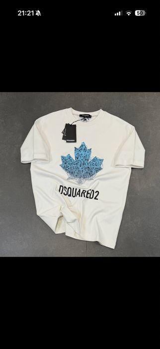 Tricou Dsquared alb calitate Premium