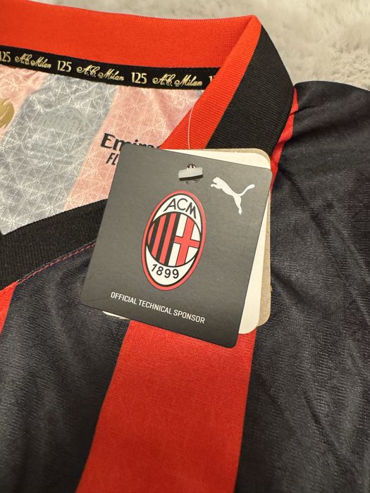 Tricou de Fotbal Ac Milan 24/25 Special 125 Years ( Player Version )