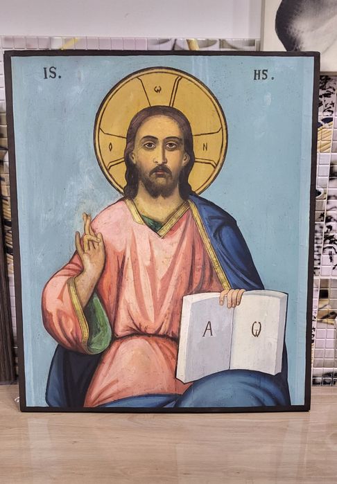 Icoana veche pictură pe lemn