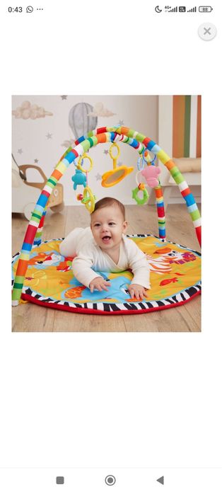 Развивающий коврик с погремушками