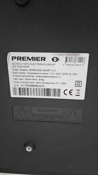 Premier 43PRM720SV smart led tv