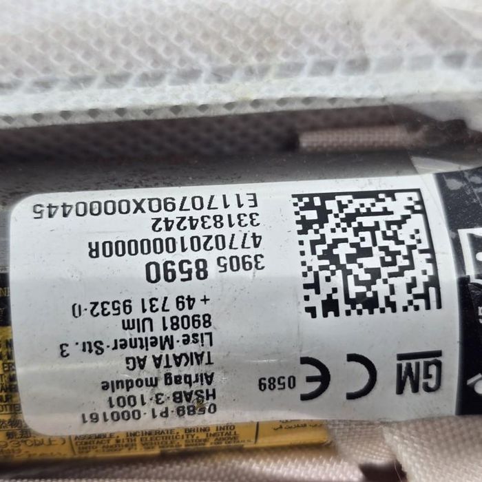 Set airbag cortina stanga dreapta Opel Astra K