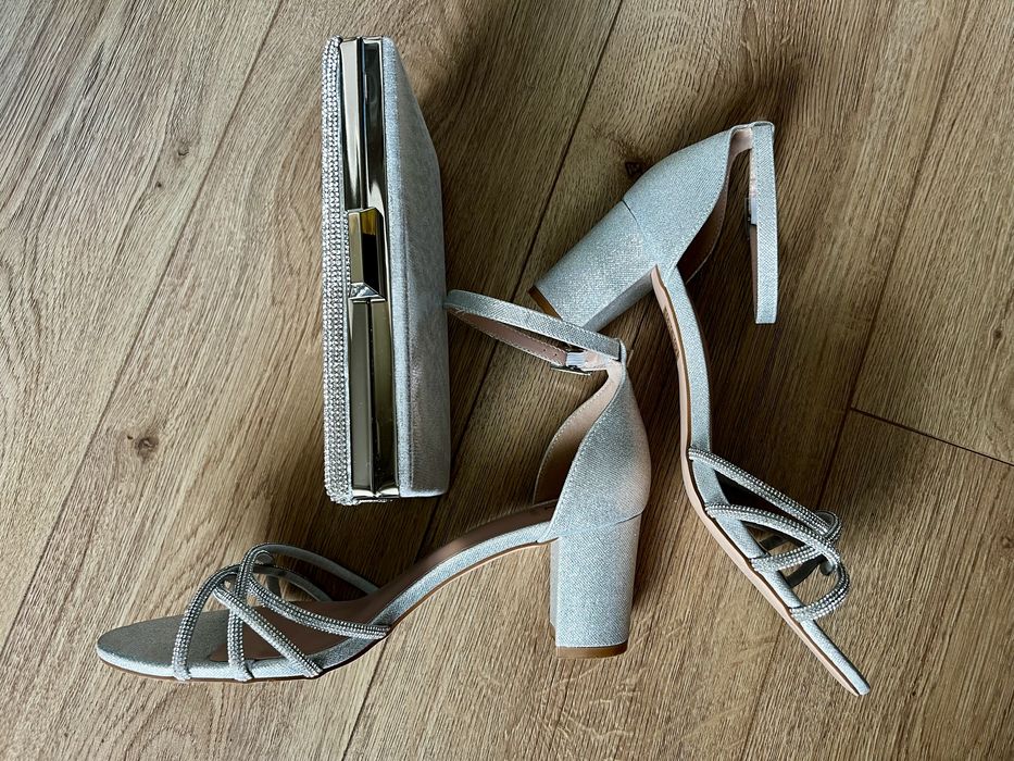 Бални / коктейлни сандали с чанта