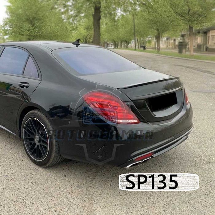 Mercedes W222 S - class Спойлер крило за багажник черен гланц в222