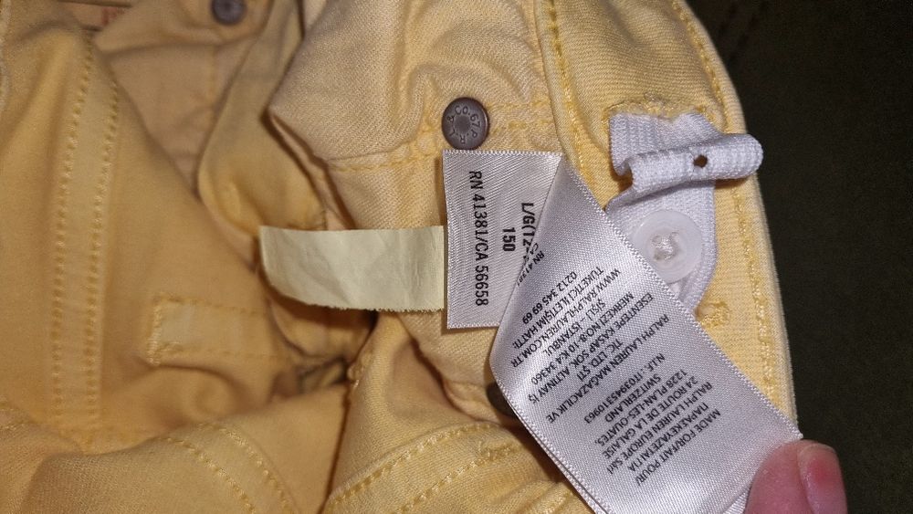 Polo Ralph Lauren оригинални жълти дънки за момиче 10-11 год