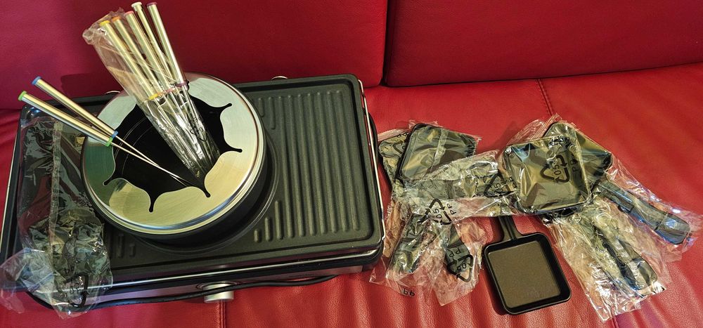 Grill Raclette cu fondue SILVERCREST SRGF 1400 A1