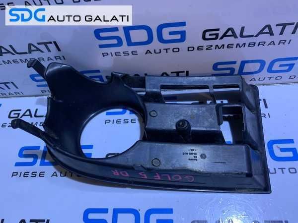 Grila Inferioara Proiector Dreapta Spoiler Bara Fata VW Golf 5 Hatchback 2004 - 2008 [G0103]