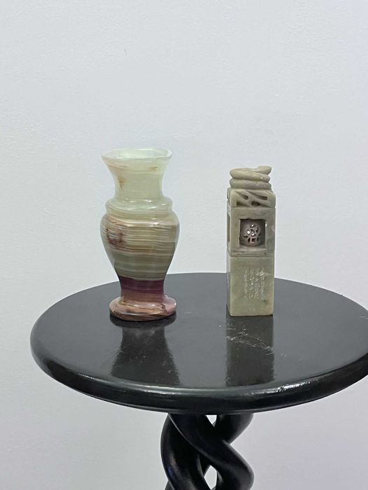 Set doua bibelouri din piatra onix statuete figurine bibelou ieftine