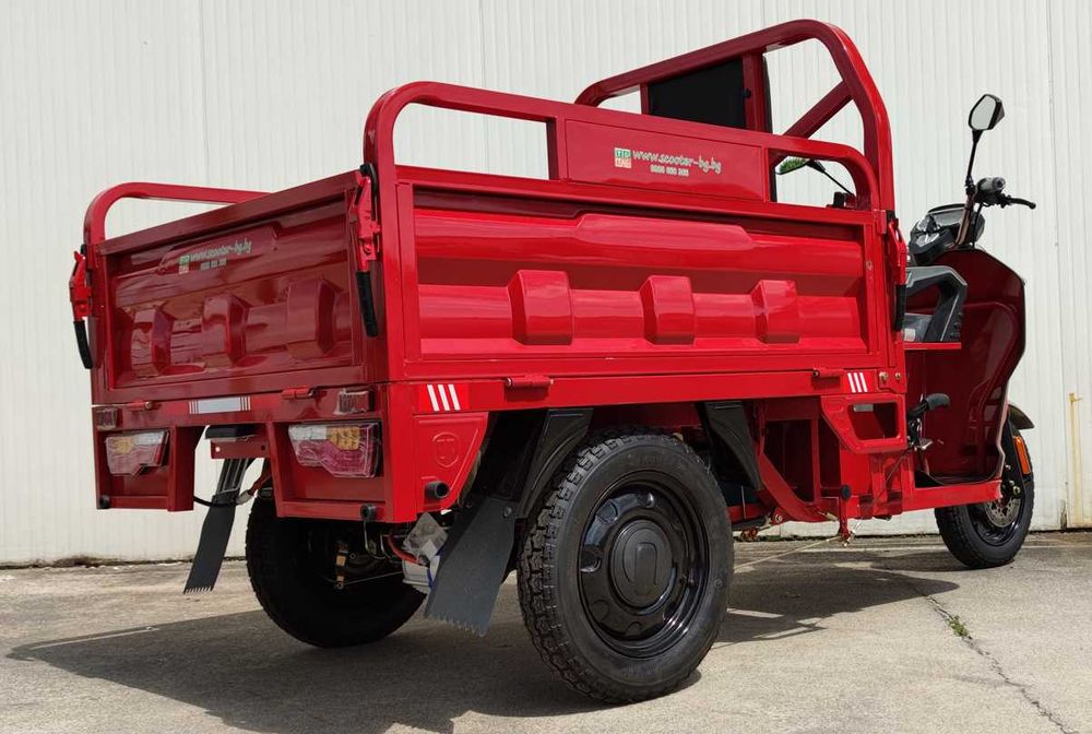 Електрическа карго триколка EcoWay модел JBII 130 самосвал бордо