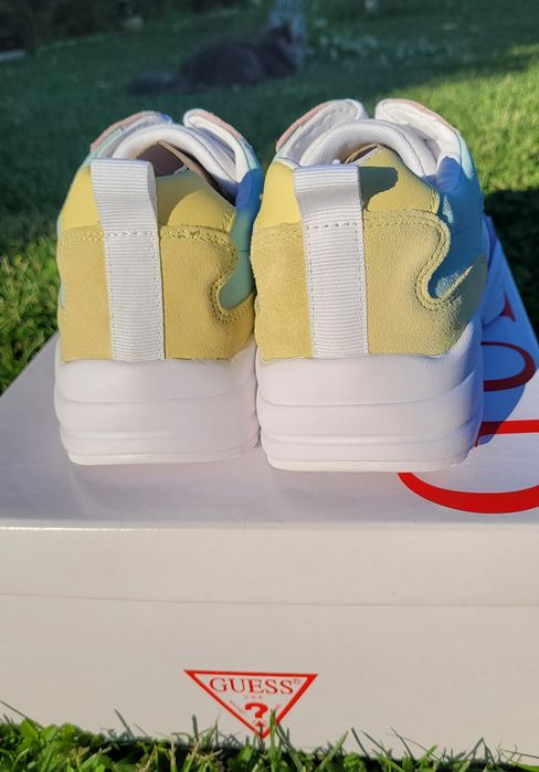 Pantofi sport, Sneakers marca originala Guess, noi, marimea 39, piele naturala