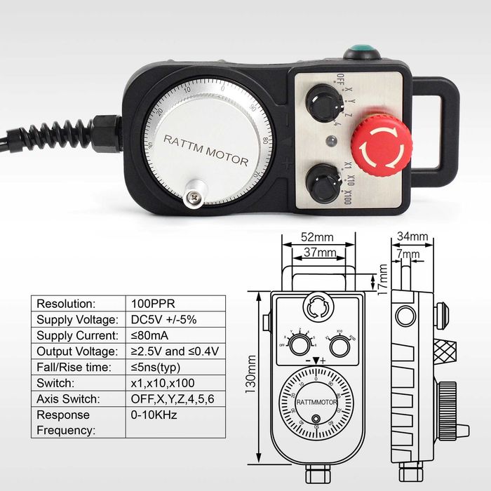 Kit Controler CNC 3/4 Axe DDCS4.1 + Telecomanda Control Extern