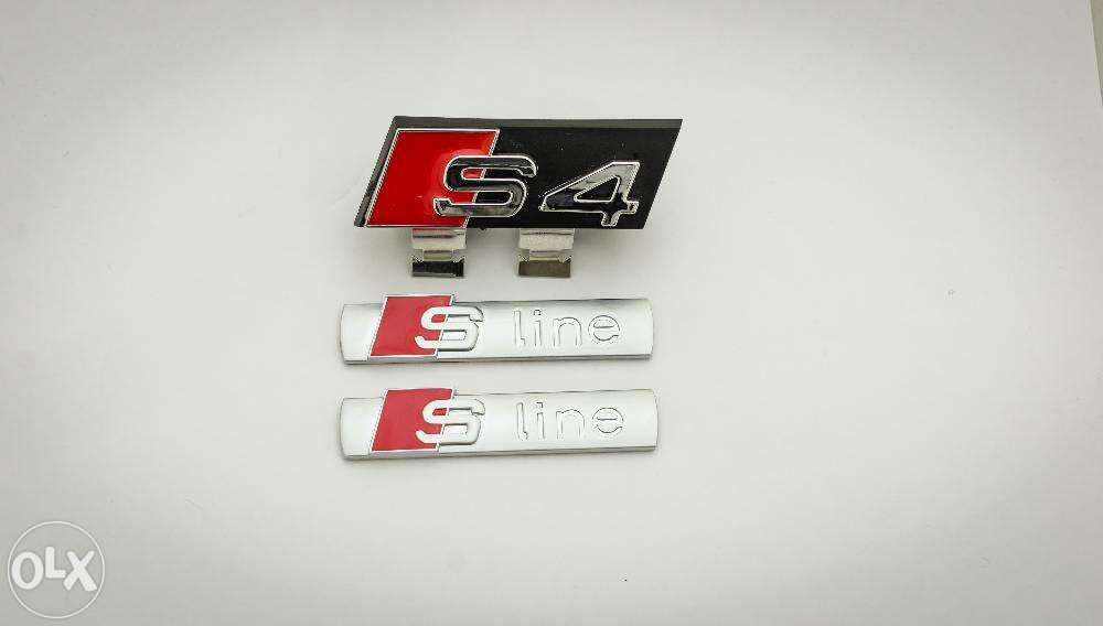 Set Embleme Audi A4/S4-line grila/aripi s-line