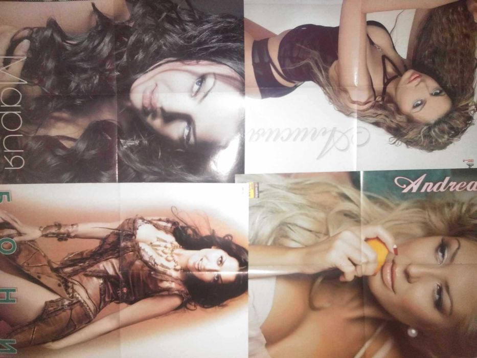 Поп фолк плакати на различни изпълнители