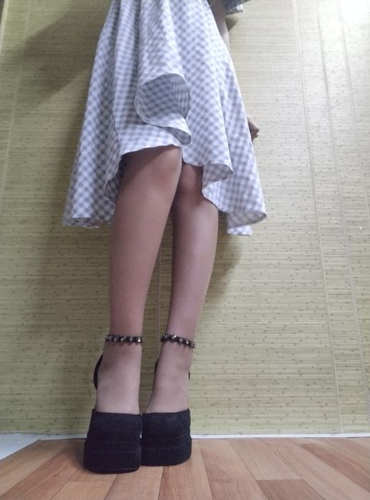 Новые замшевые каблуки