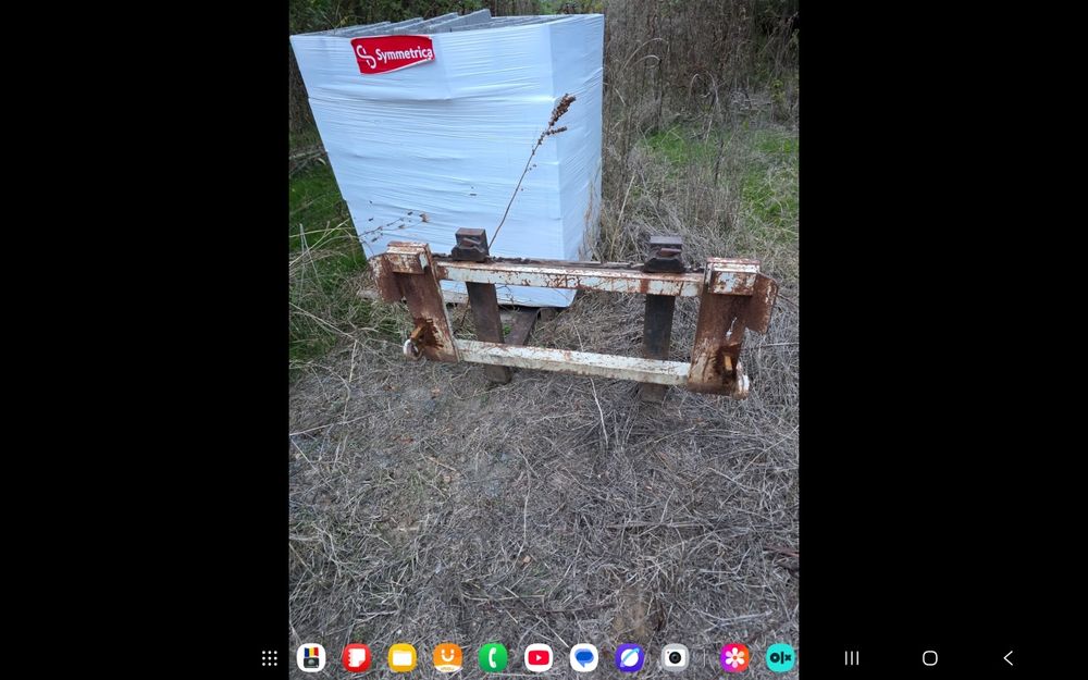 Încărcător frontal tractor fiat cupa și lame stivuitor incarcator